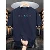 New Summer Men's Fashion T-shirt Personality Letter Pattern Printed Men's T-shirt Top