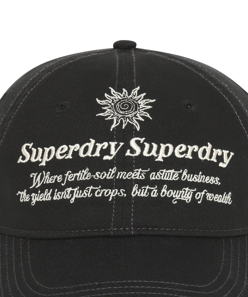 Syupeodeulai Vintage Embroidered Ball Cap Black