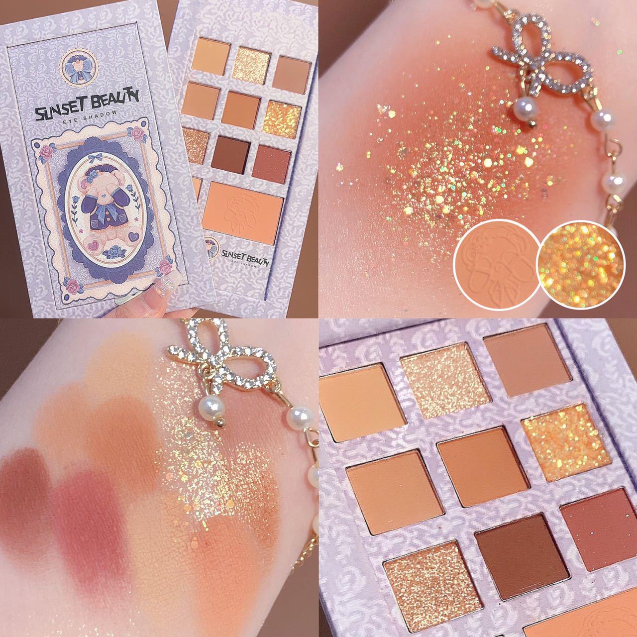 

Goody Bear Earth Tone Eyeshadow Palette: Matte & Shimmer for Students.