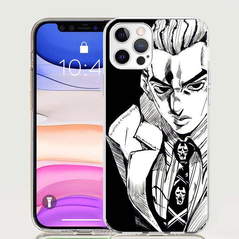 

JoJo Kira Yoshikage Killer Queen Phone Case for Apple iPhone 17 Air 16 15 Plus 14 + 13 Mini 12 11 Pro Max 7 8 SE 16Max Soft Shel iPhone 16E