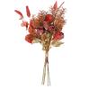 Autumn Bouquets Artificial Rose Flowers Silk Maple Leaves Fall Decoration DIY Flower Arrangement for Wedding Home Garden