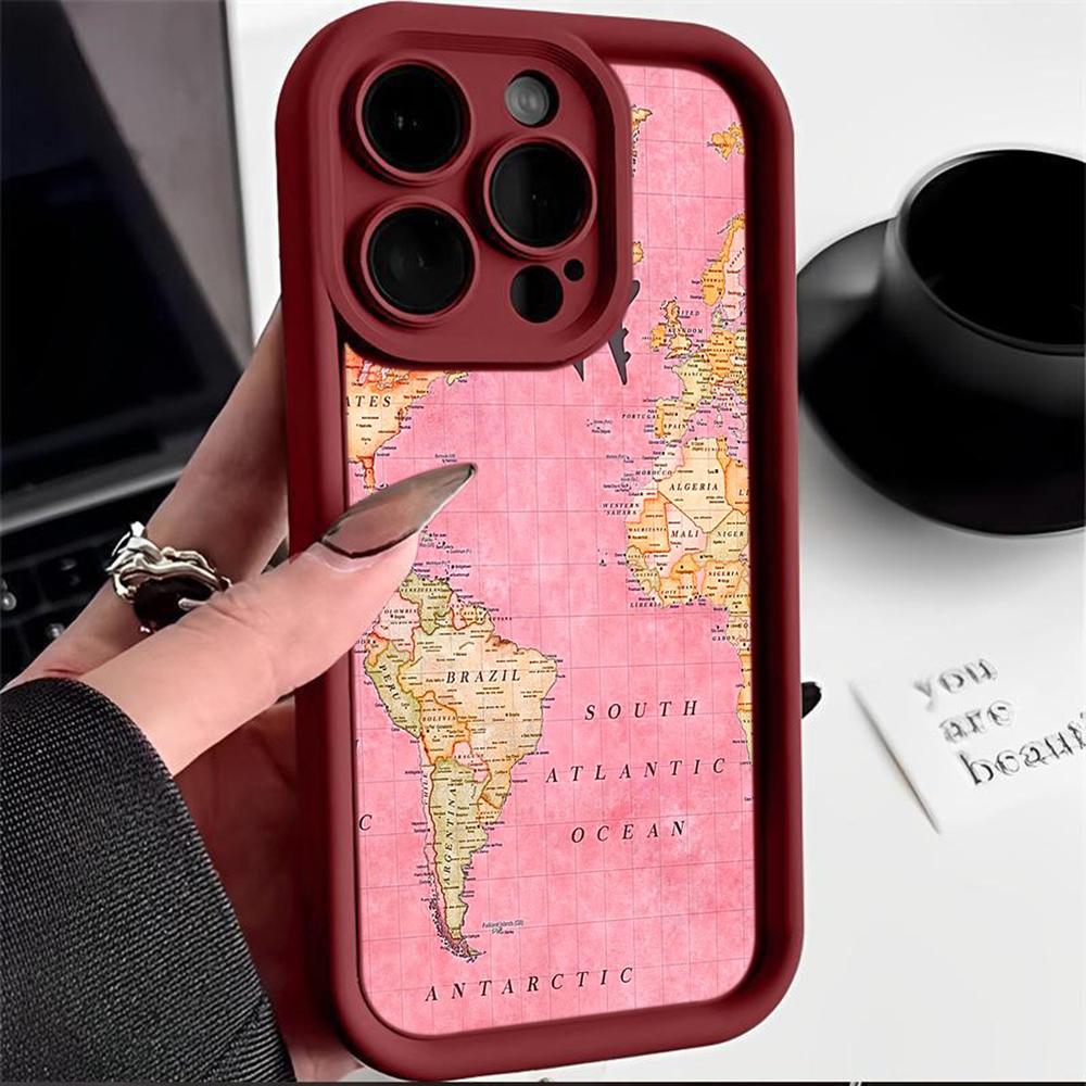 Ae89 Map aircraft trajectory Protective Phone Cases for Samsung S24 S23 S22 Ultra A15 A14 S21 FE A54 A12 A25 A35 A53 Angel Eyes TPU Back Cover