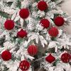 6Pcs/Box Plastic Christmas Hanging Balls DIY Christmas Hanging Ornament  Home Party
