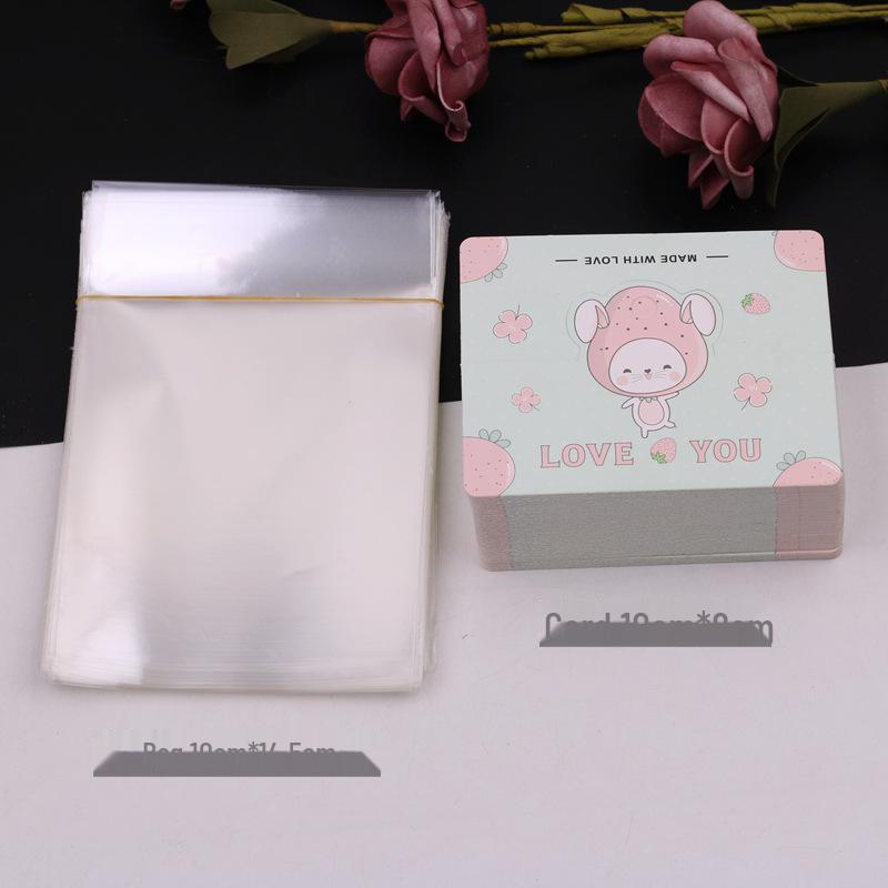 

Карточка-бирка для украшений ручной работы и заколок - 8 см x 10 см Упаковка для закусок Складная карточка