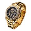 Daniel & Douglas DD8802DG-BK3 Automatic Watch, Gold and Black, Men's Mechanical Self-Winding Watch