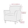 Universal Jacquard Leaf Sofa Chair Cover - New Style