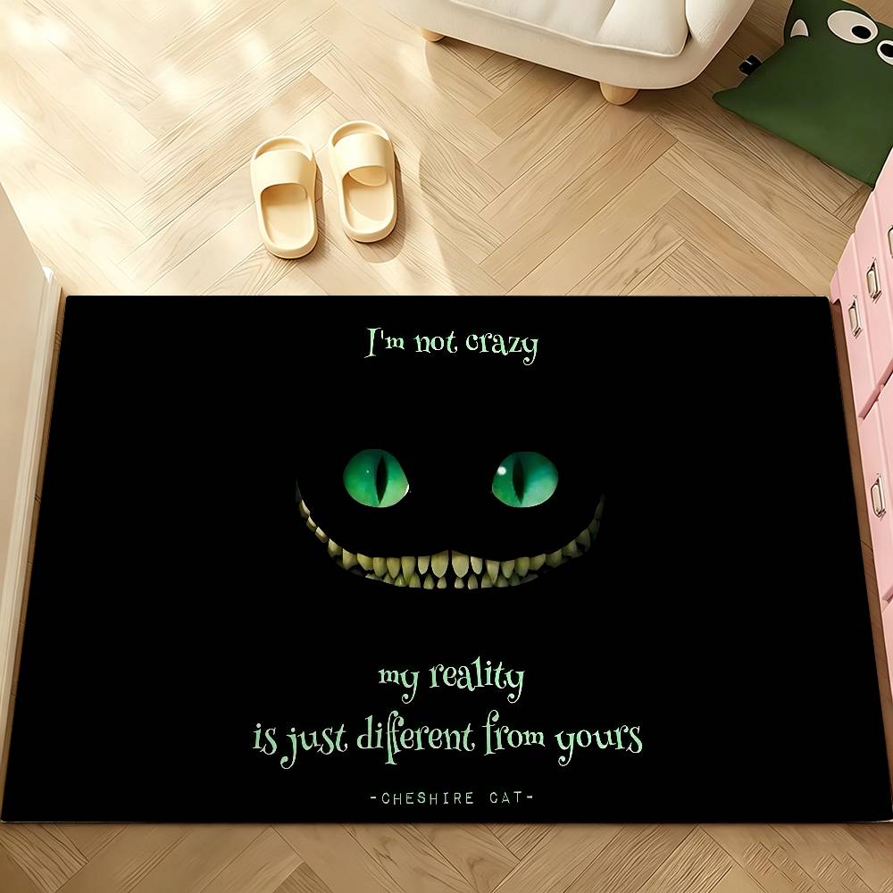 Anime C-cheshire Cat Carpet Bathroom Anti-slip Mat Door Mat Home Decoration Mat Entrance Door Mat Scratch-resistant Door Mat