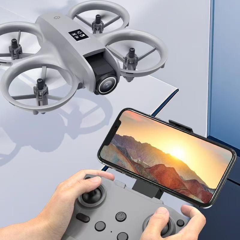Mini Foldable Drone Dual HD Camera Obstacle Avoidance RC Quadcopter Hover LED Light