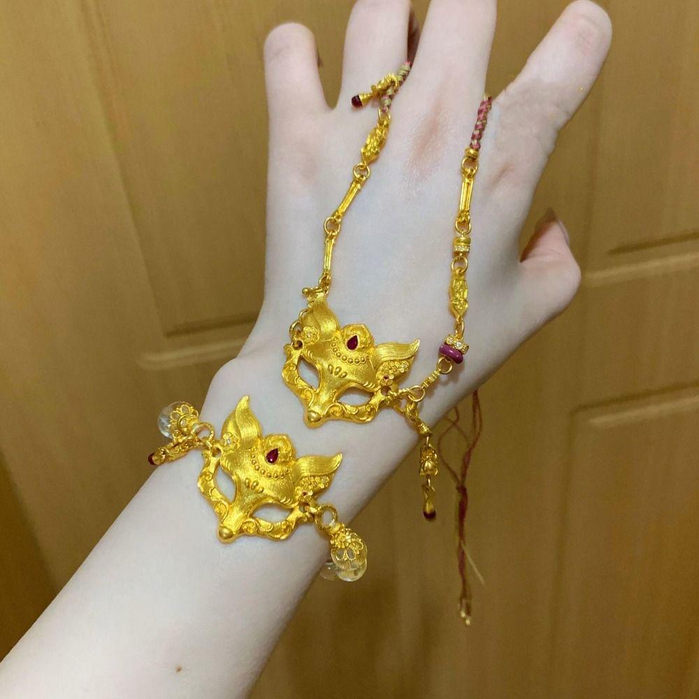 Zinc Zinc Alloy Chinese Style Necklace Exquisite Handmade Bead Bracelet  Jewelry Accessories