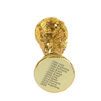 Gouden Beker Replica Trofee 2022 Wereldvoetbal Prijs Trofee voor Familiedecoratie Voetbalfan Cadeau 21cm Massief