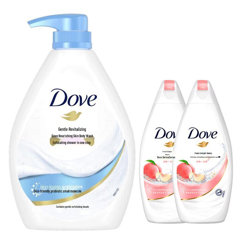 Dove Gentle Revitalizing Nourishing Shower Milk & Gel Set