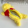 Winnie The Pooh Plush Pencil Case With Large Capacity For School Storage