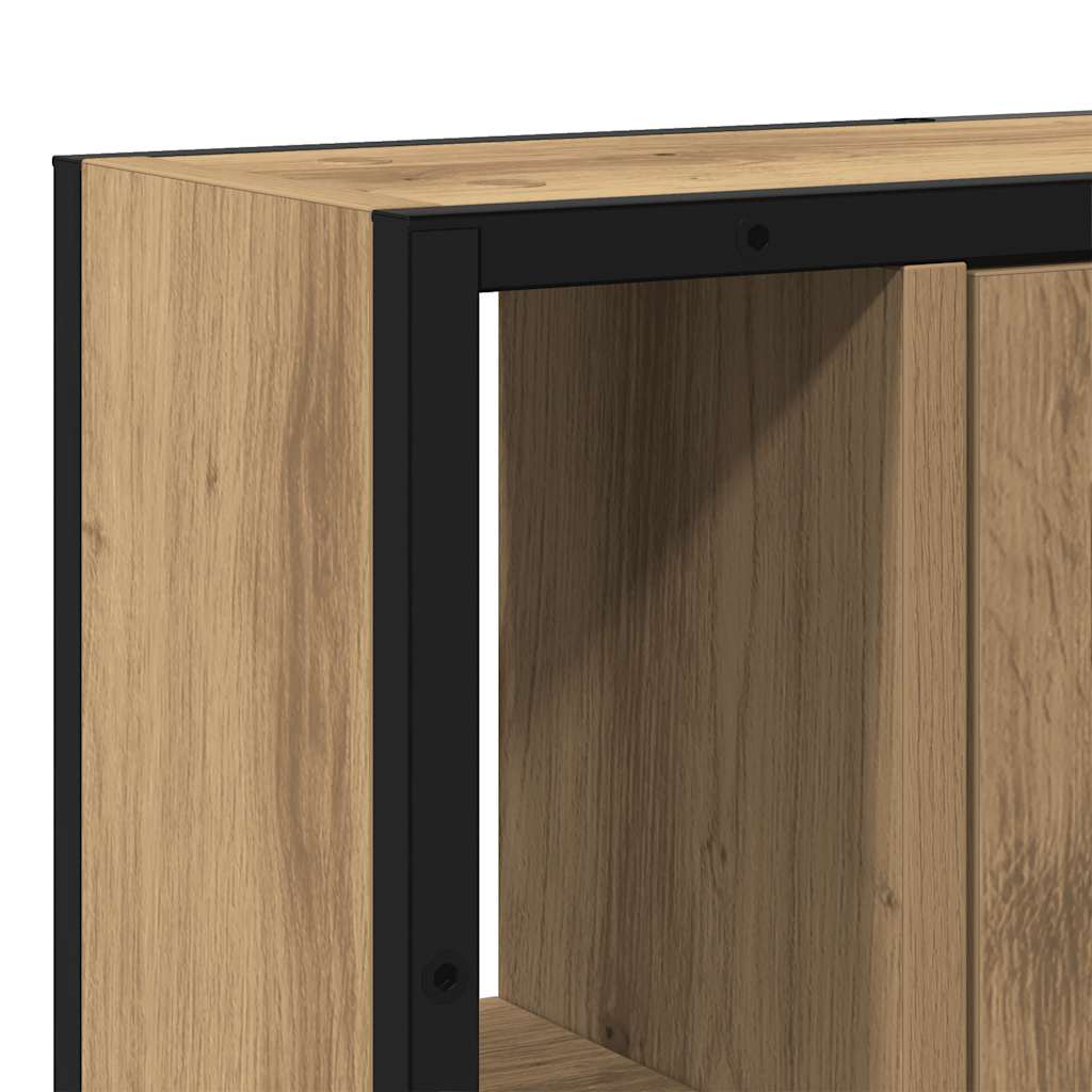 Bathroom Mirror Cabinet Artisan Oak 60x16x60 cm Particleboard