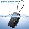 Portable Code Beach Safe Box 4-digit Combination Lock With Steel Wire Outdoor Camp Sports Cycling Swim Security Storage Box