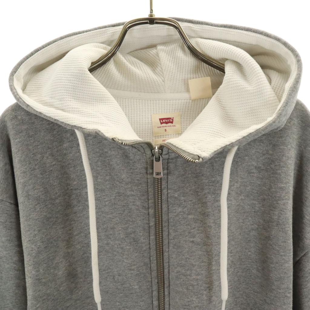 Levi's Long Sleeve Zip Hoodie S Gray Men's Used