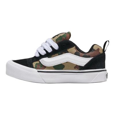 Knu Skool Nino Comfortable Soft Support Low Top Kids Skate Shoes Kids Sneakers Black Brown VN000CYUYJ7