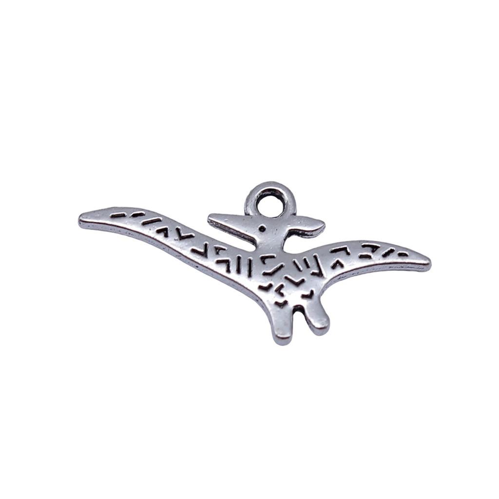 Alloy Pendants Dinosaur Dragon Wing Charms Vintage For Gothic DIY Jewelry Making Supplies