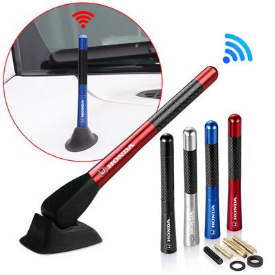 Antena Rádio Curta Fibra de Carbono Delicada para Carro Acessórios Automotivos Para Civic Accord Crider City XRV CRV HRV Inspire Fit Odyssey Envix