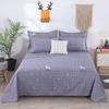Simple Printed Simple Bed Sheet Single Piece Dormitory Pure Polyester Washed Cotton Single Double Bed Sheet