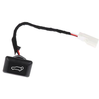 Universeller Auto Heckklappenschalter Elektrischer Heckklappen-Kofferraumöffner Schalter Auto Heckklappen-Kofferraumschalter Chrom Kraftstofftankklappenschalter