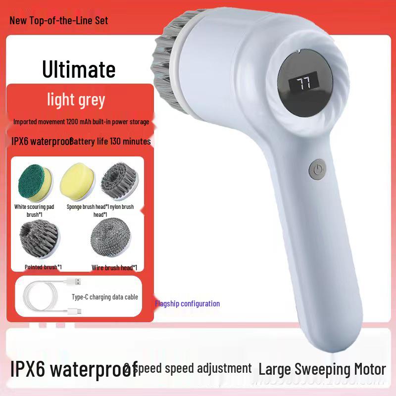 Wireless Multifunctional Electric Shoe and Cleaning Brush for Household Use