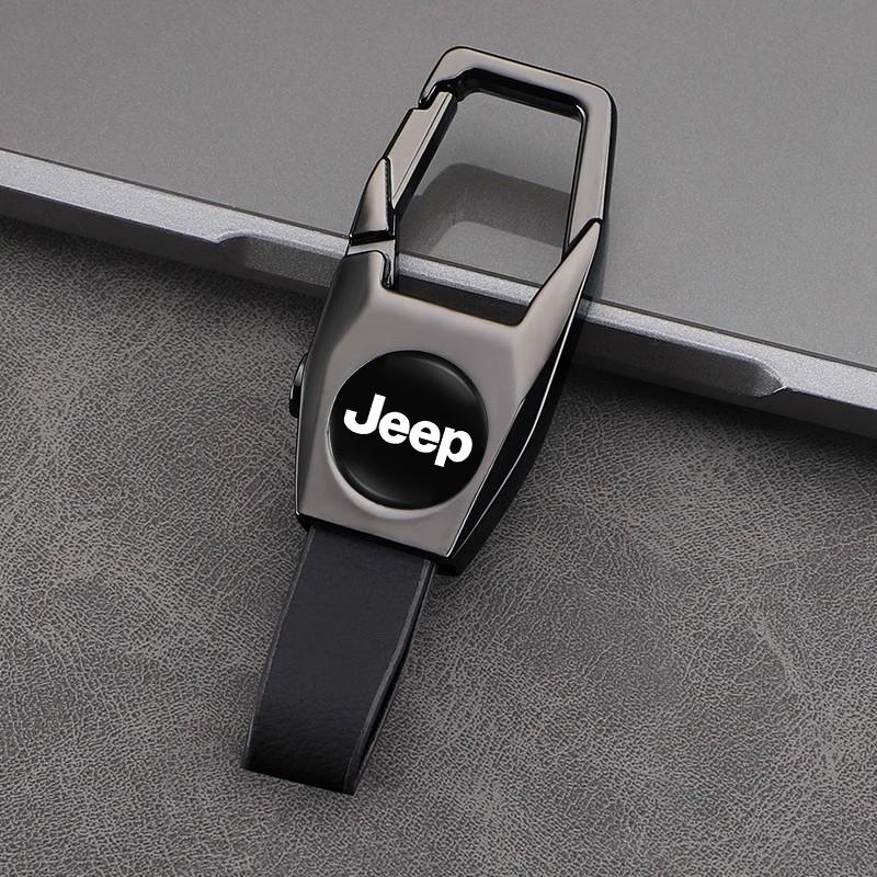 

Cup Holders Car Keychain Men Business Keyring Auto Key Accessories For Jeep Grand Cherokee Wrangler JK Gladiator Compass Renegad чёрный