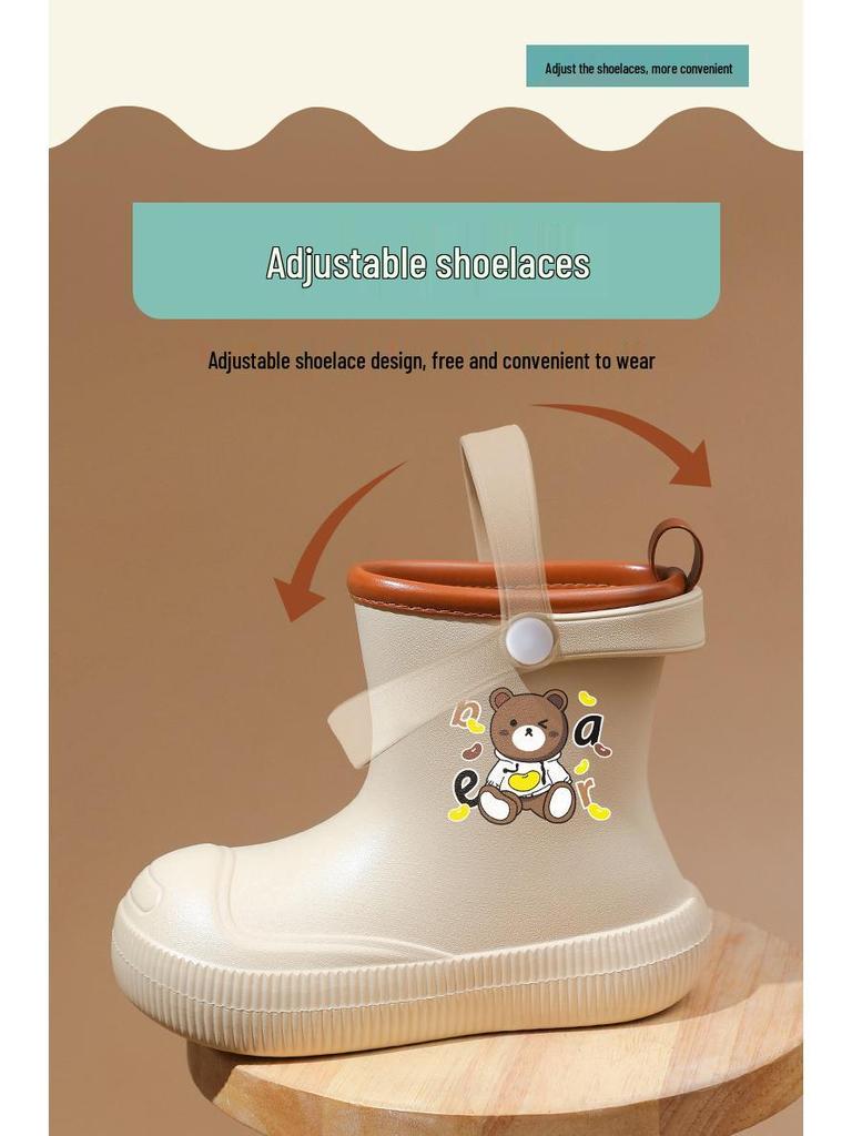 2026 EVA Children's Lightweight Non-Slip Rain Boots for Boys and Girls - Available In Baby, Toddler, and Medium To Large Sizes.