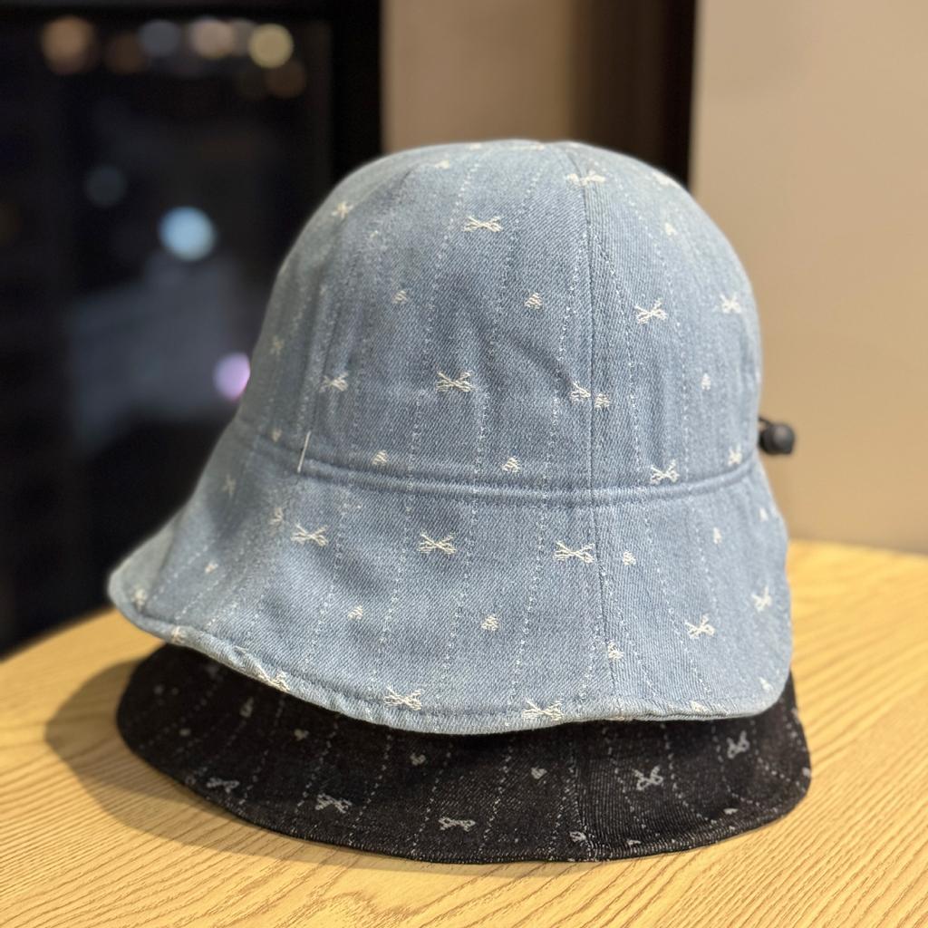 New Model of Women's Denim Fisherman Hat with Back Opening for Ponytail, Suitable for Spring and Autumn, Provides Sun Protection, UV Protection, and