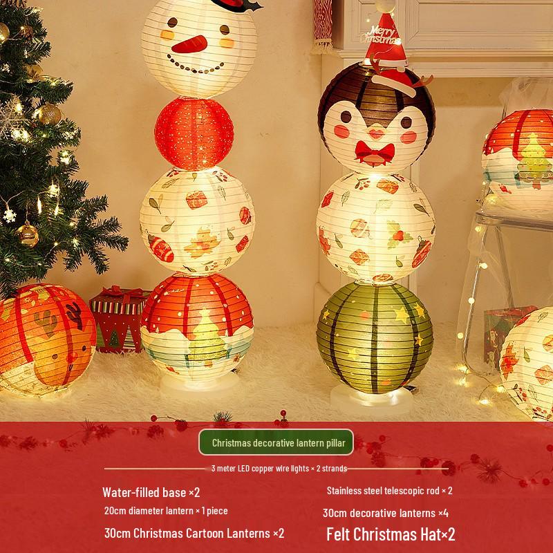 Christmas Lantern Ornaments for Mall and Store Window Displays