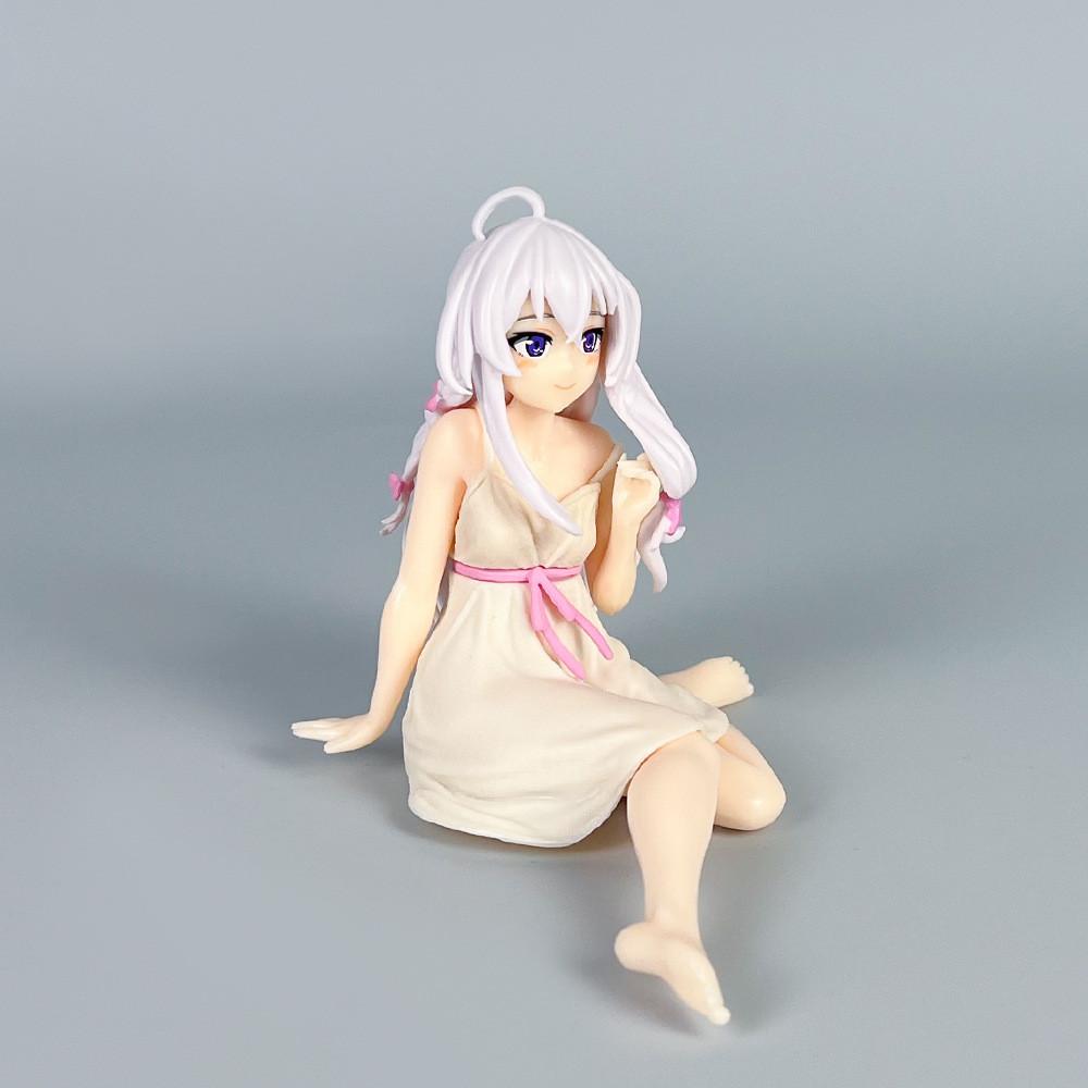 Witch Wandering The Journey Of Elaina Pvc Model Toy With Pajama Design Gift For