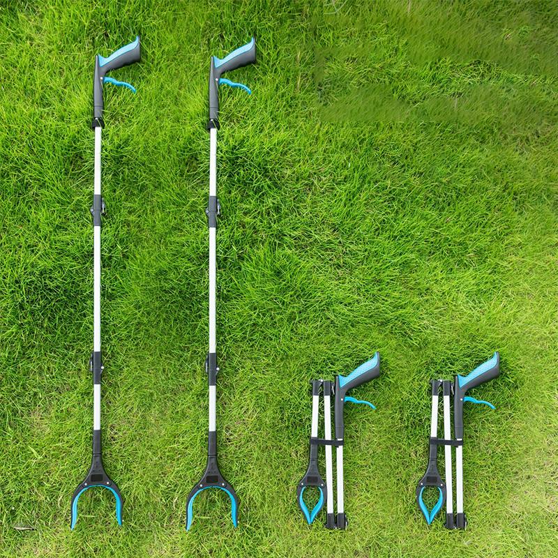 Portable Foldable Litter Picker Grabber Tool Lightweight Wide Claw Trash Reacher for Outdoor Camping Cleaning