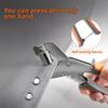Stainless Steel Eyelets Hole Hand Tools Portable Effortless Handheld Installation Eyelets Leather Rivet Buckle with 300 Eyelets