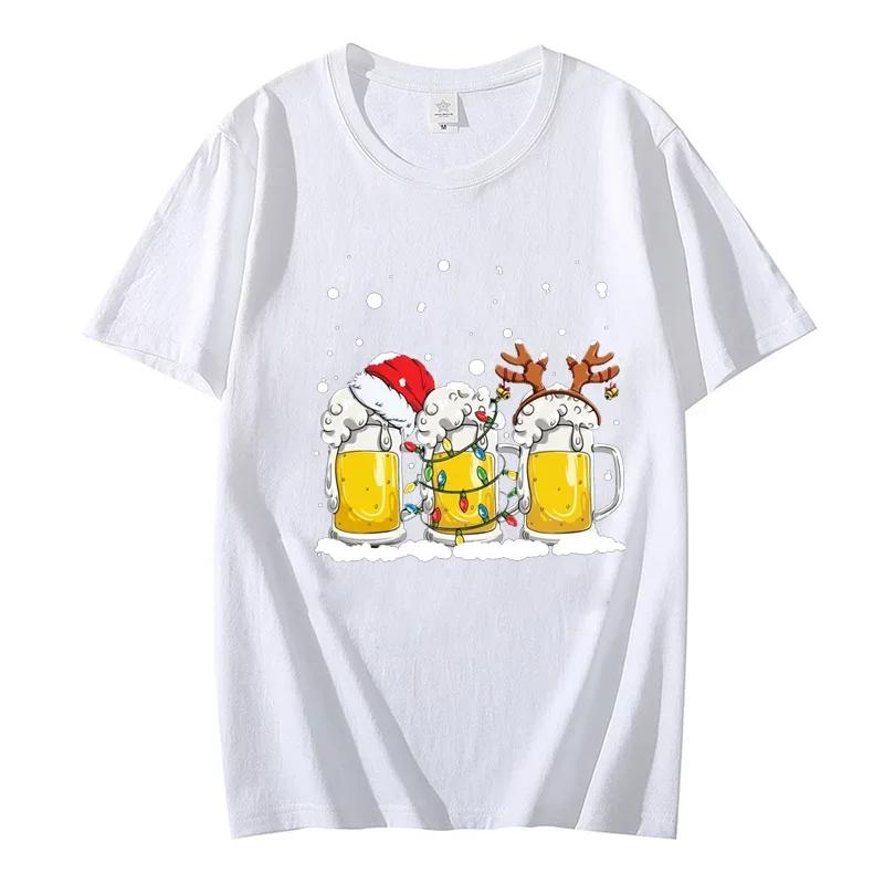 Funny Black Cat Design T-Shirts Men All-math Breathable Short Sleeve  Is This Jolly Enough Christmas Fashion Street Female Tops