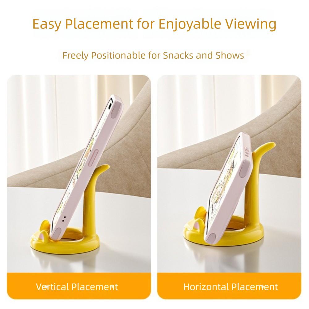 Universal Cartoon Cat Phone Holder Desktop Adjustable Angle Phone Stand Portable Multi-function Mobile Phone Bracket Studying