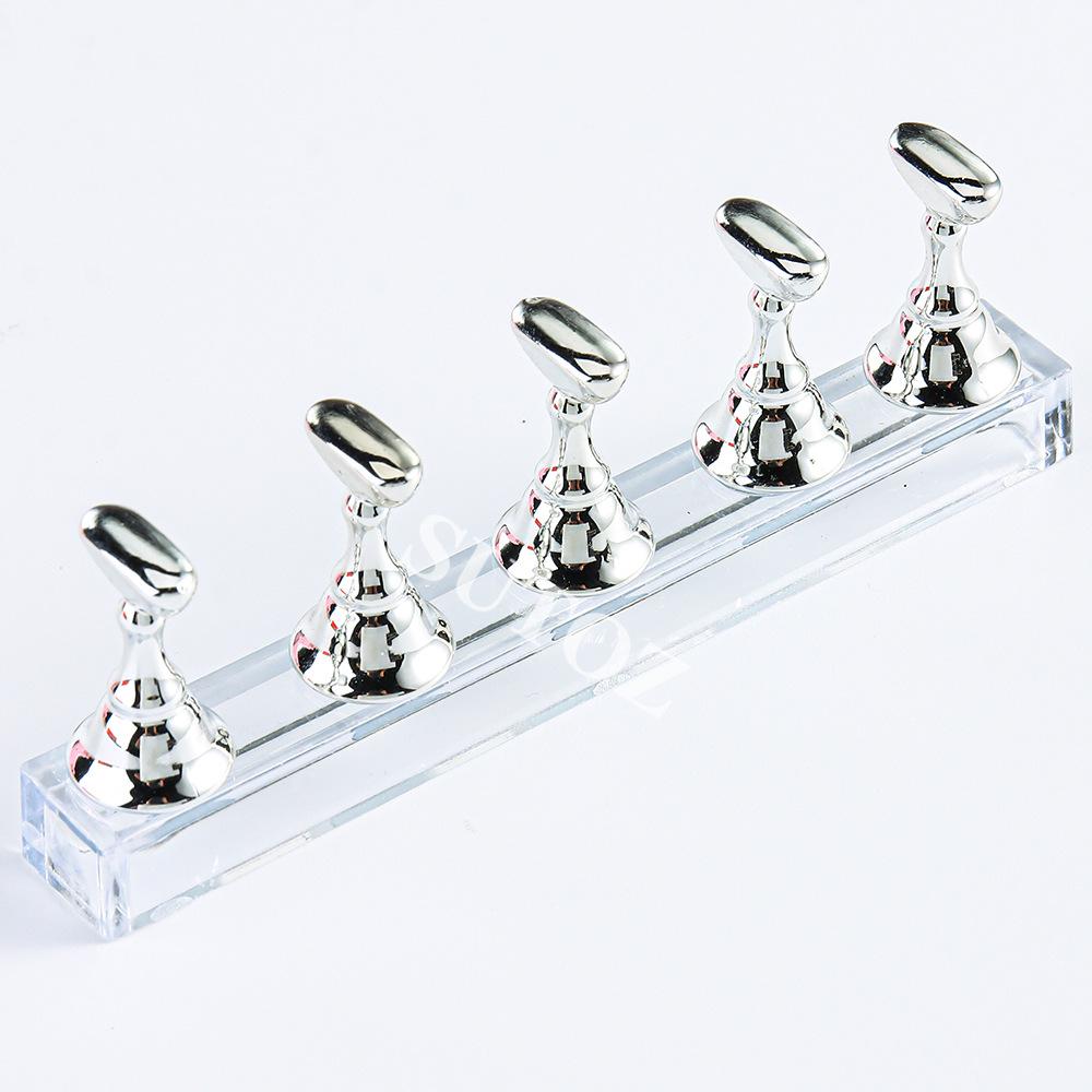 Nail Art Practice Tray with Strong Magnet and Wearable Crystal Pieces