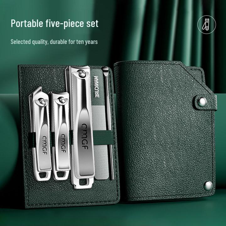 German Angled Nail Clippers - Large, Portable Manicure & Pedicure Scissors Set