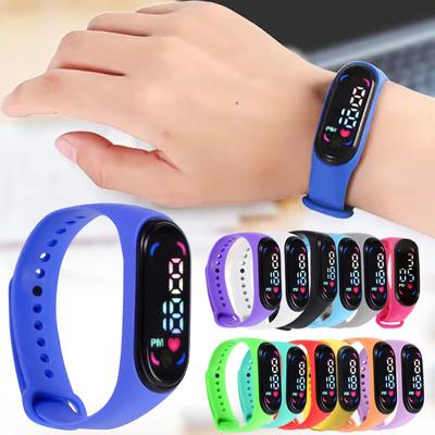 Initial Heart Adult Children's Watch Cartoon Electronic Watch Life Waterproof Electronic Watch