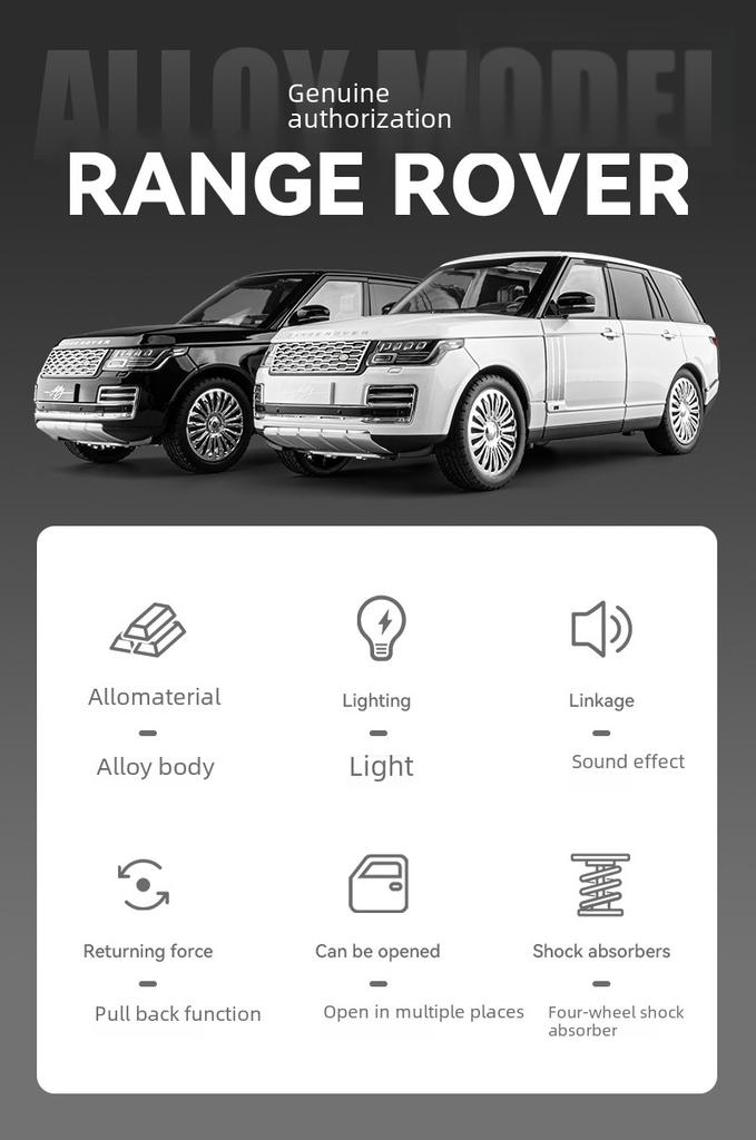 Authentic 1:18 Land Rover Range Rover Alloy Car Model - Fashionable Blind Box Ornaments
