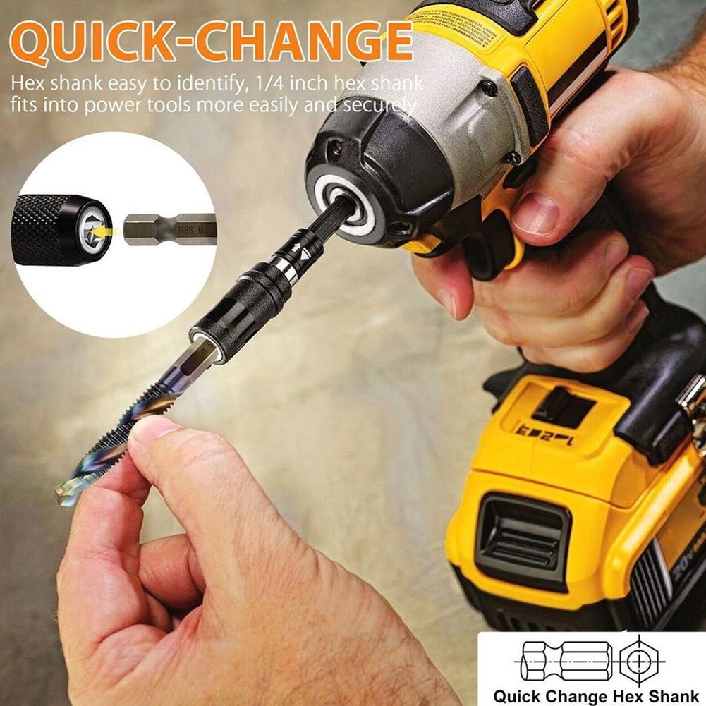 100% zbrusu nová vrtačka na závitníky pro elektrické nářadí s kompozitní šestihrannou stopkou HSS