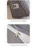 Removable & Washable Leather Velvet Triangle Headboard Cushion Pillow with Soft Lumbar Backrest for Sofa and Dormitory
