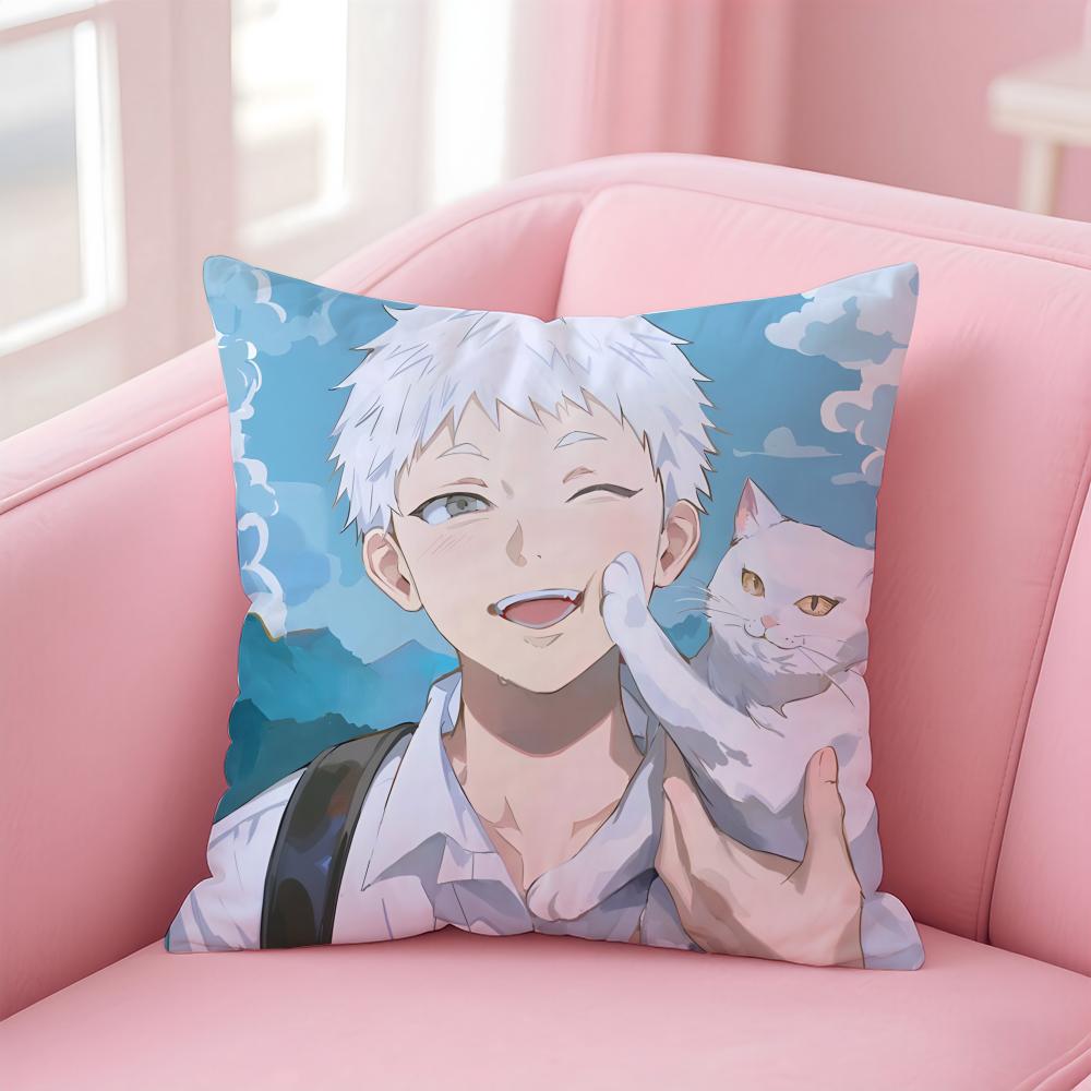T-The Summer Hikaru Dieds H-Hikaru Y-Yoshiki Cushion Cover Pillowcase Short Plush Invisible Zipper Room Sofa Cushion Cover