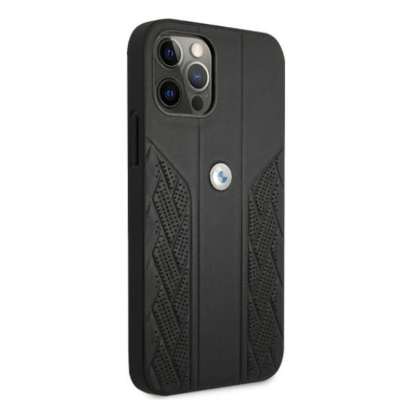 Bmw Case Bmhcp12Mrsppk Iphone 12/12 Pro6,1 Black/Black Hardcase Leather Curve Perforate