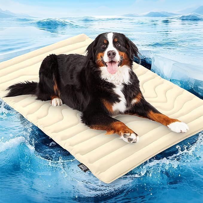 Summer Pet Cooling Pad - Reversible Ice Mat for Dogs & Cats, Heat & Cold Relief, Comfortable Anti-Slip Sleeping Mat