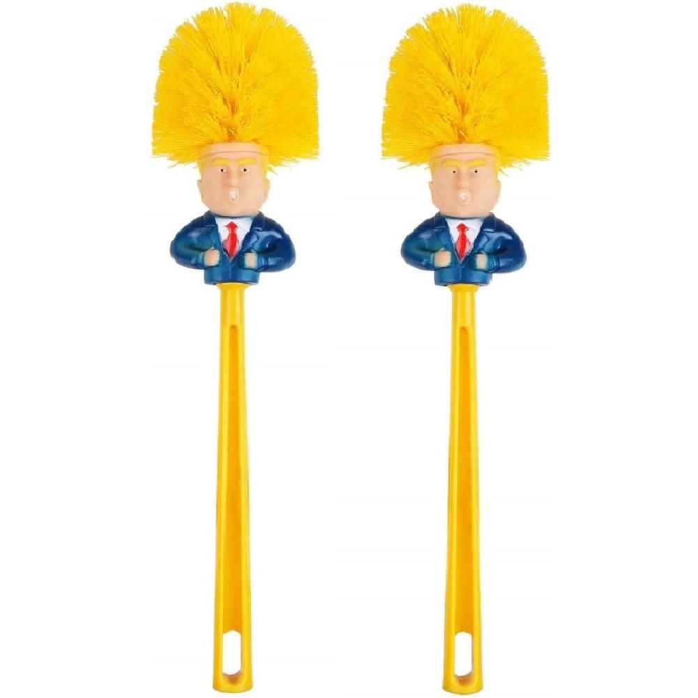 Funny Toilet Brush,Prank Toilet Brush Cleaner, Funny Toilet Scubber,Make Toilet Great Again, Commander In Crap (Thumb Up Toilet Brush)