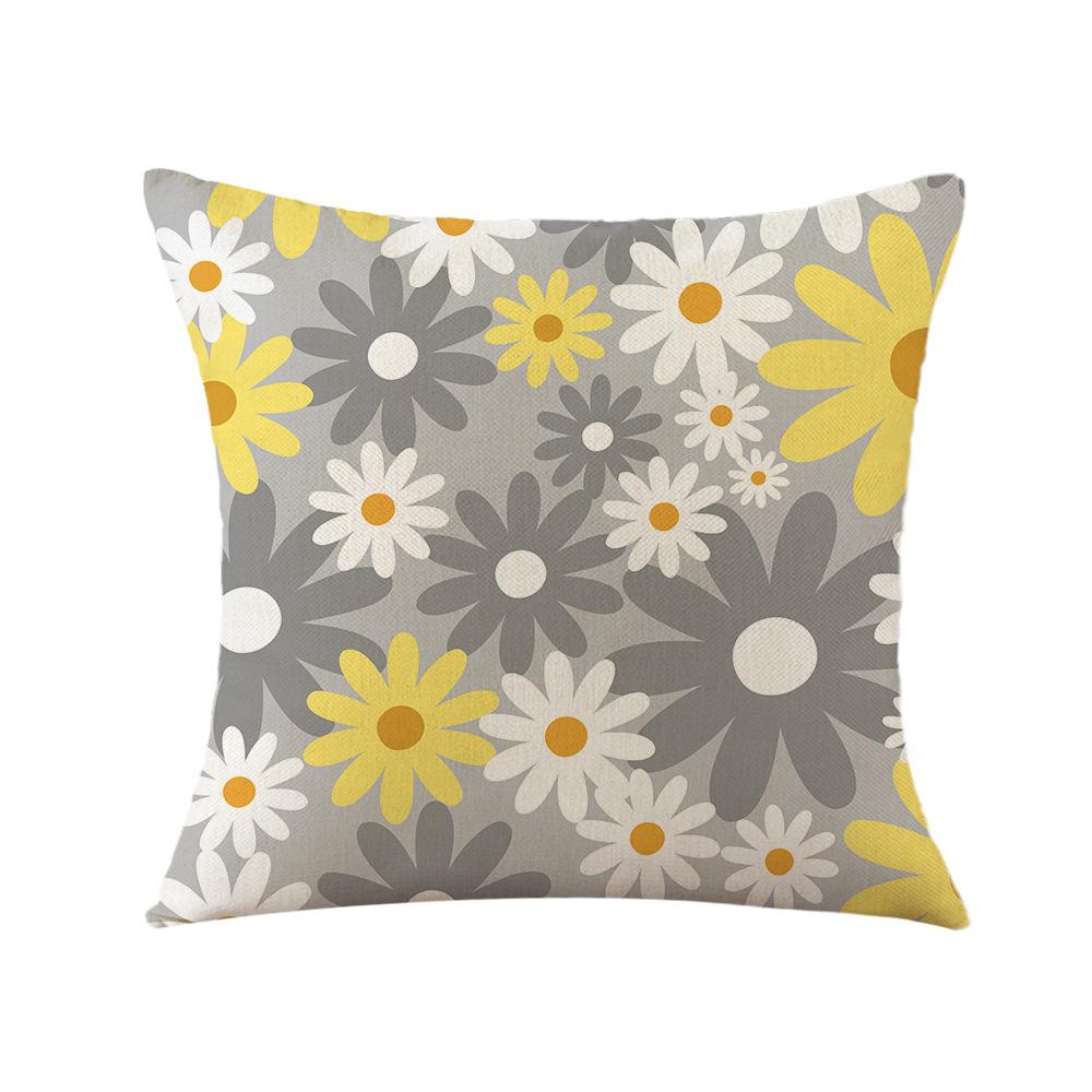 

Spring Pillow, Daisy Pillowcase, New Printed Pillow, Office Sofa Pillowcase 45 * 45Cm (excluding pillow core)