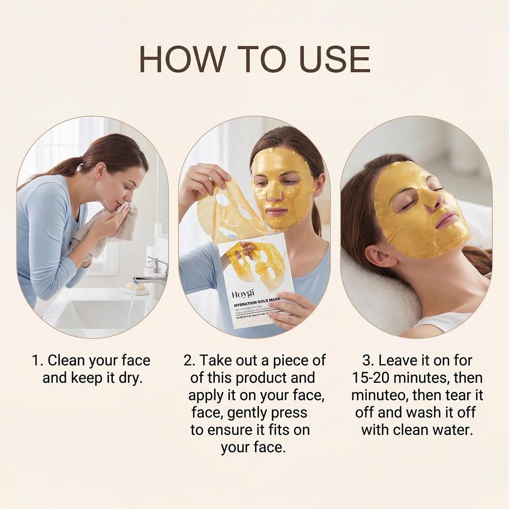 HOYGI Gentle Radiance Moisturizing Facial Mask - Hydrating Daily Softening Care