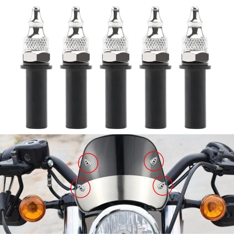 Upgraded Motorcycle Windscreen Hardware Kits Durable & Reliable Windshield Bolt Screws set Motorbike Accessories 5 Pack