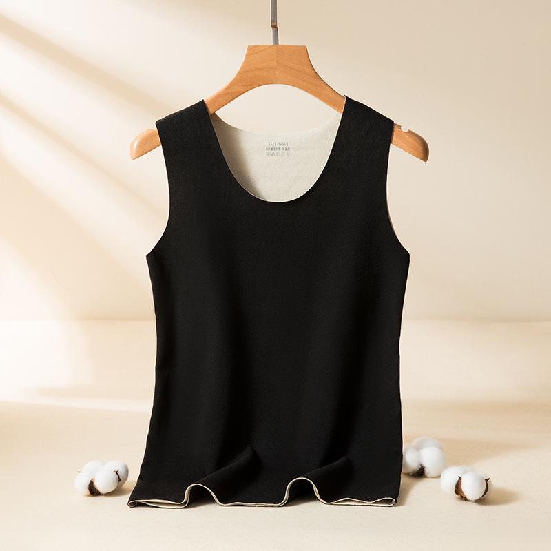 Vestă modelatoare pentru bărbați și femei, bicoloră, din catifea față-verso, fără cusături, cu fund șlefuit.