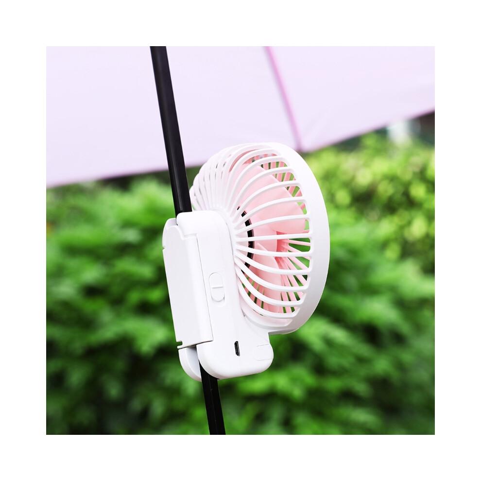 Portable Mini Handheld Fan USB Rechargeable Handheld Clip Fan Personal USB Fan Safe and Low Noise for Travel Outdoor