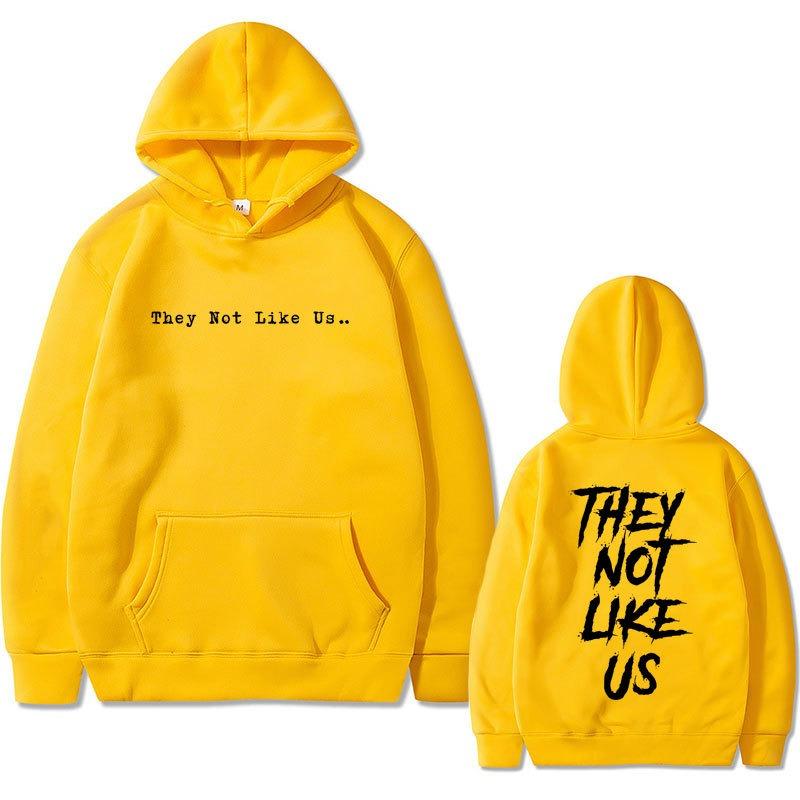 Rappndrick Lamar They Not Like Us Double Sided Print Hoodies Fashion Letter Printed Graphic Sweatshirts Casual Harajuku